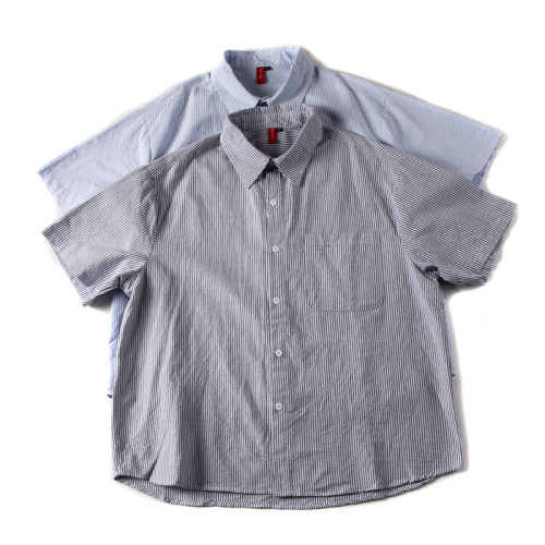 other尖领短袖潮牛津纺衬衣