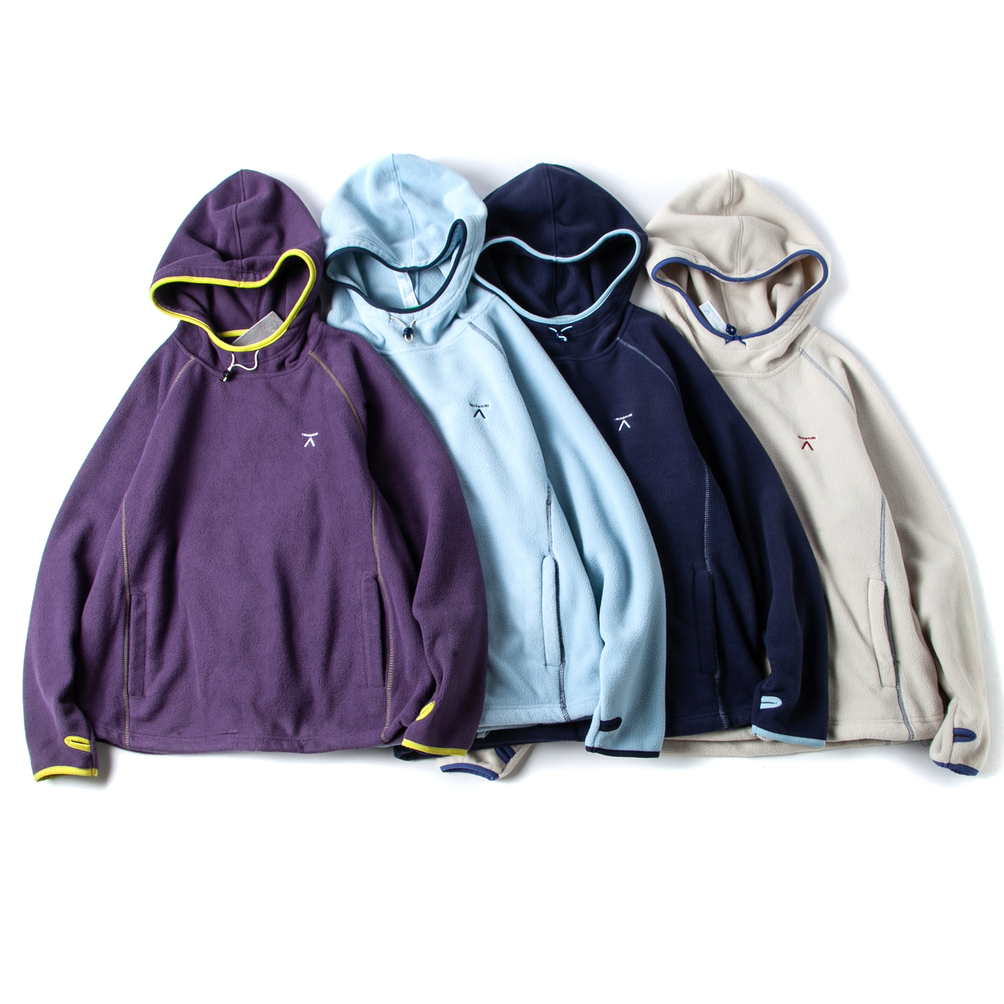 美式休闲保暖双面摇粒绒连帽卫衣