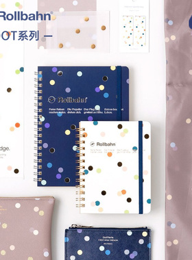 日本Delfonics进口文具Rollbahn笔记本子线圈方格手账商务记事本