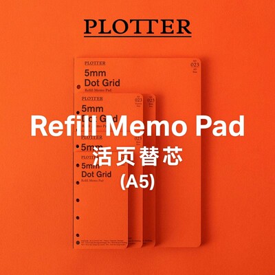 日本PLOTTER活页替芯a5笔记本内页6孔活页纸进口手帐内芯活页配件