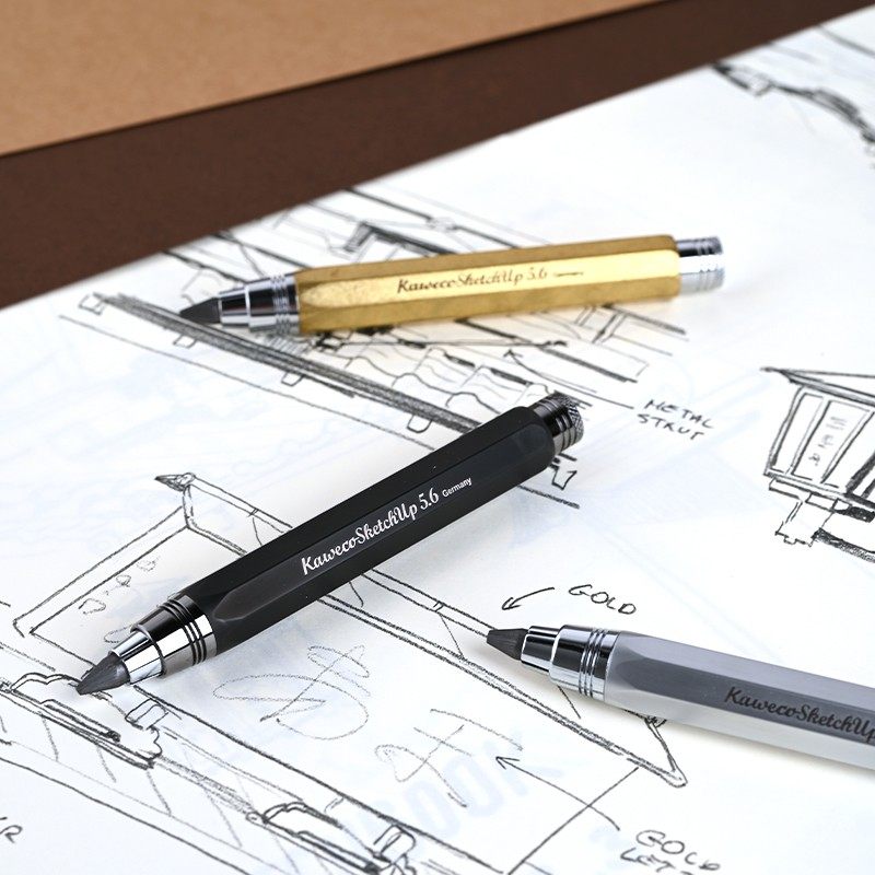 德国kaweco sketch up绘图铅笔5.6mm黄铜便携绘画书写