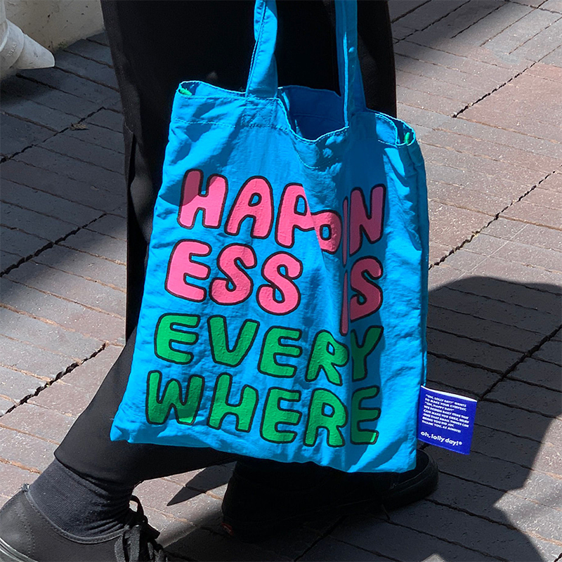 大容量多巴胺小众韩国环保袋OH