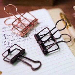 日本TOOLS to LIVEBY票夹礼拜文房透视金属长尾夹文件资料票据夹