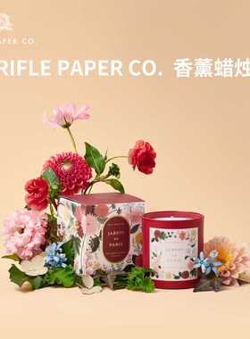 美国Rifle Paper co香氛蜡烛高级感家用卧室持久生日圣诞礼物香薰