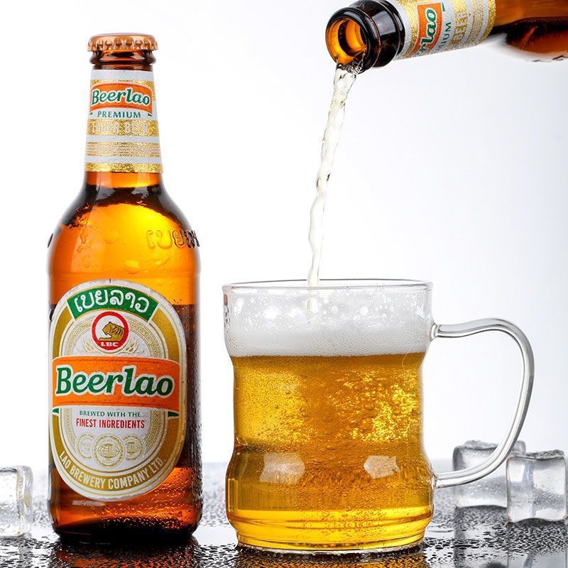 老挝啤酒 进口啤酒Beerlo 老挝黄拉格清爽啤酒330ml包邮