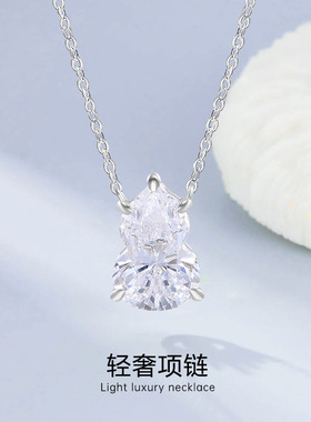 韩国东大门新款通体S925纯银葫芦项链轻奢高级感锁骨链首饰品
