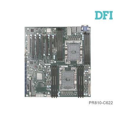 工业级母板#DFI PR810-C622双至强金服务器工控主板万兆X557-AT2