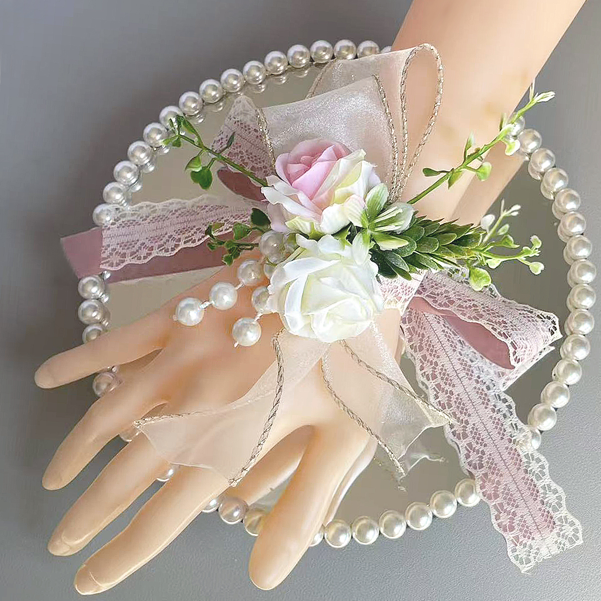 森系手腕花新郎新娘伴娘法式浪漫