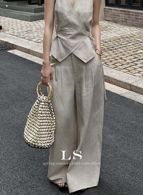 【LS新品牌】黑标极简大牌 夏季上新简约时尚通勤休闲裤子30613-1