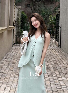 【LS新品牌】黑标极简大牌 夏季上新简约时尚纯色慵懒上衣女30615