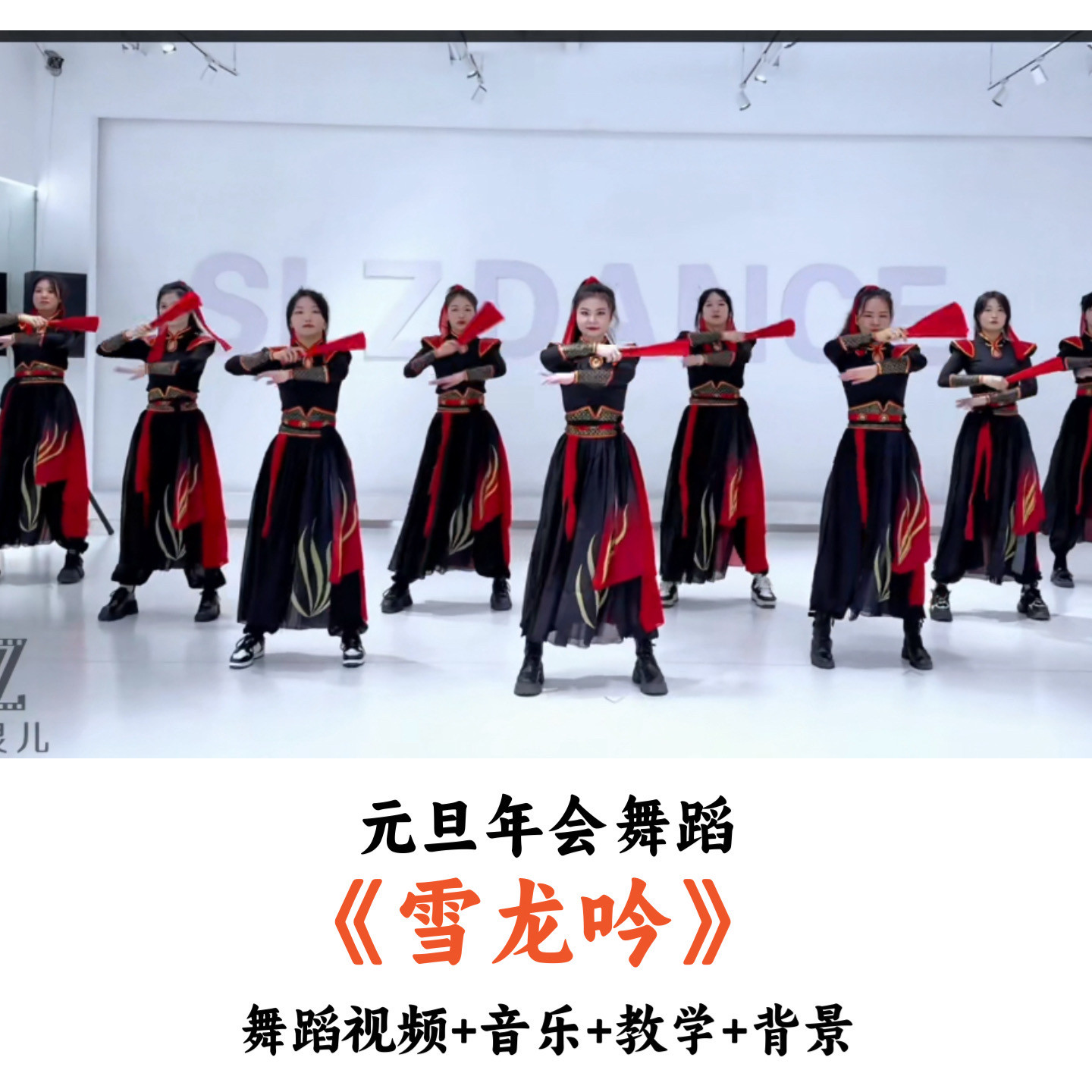 元旦年会舞蹈《雪龙吟》舞蹈视频音乐教学背景（时长：3分26秒）