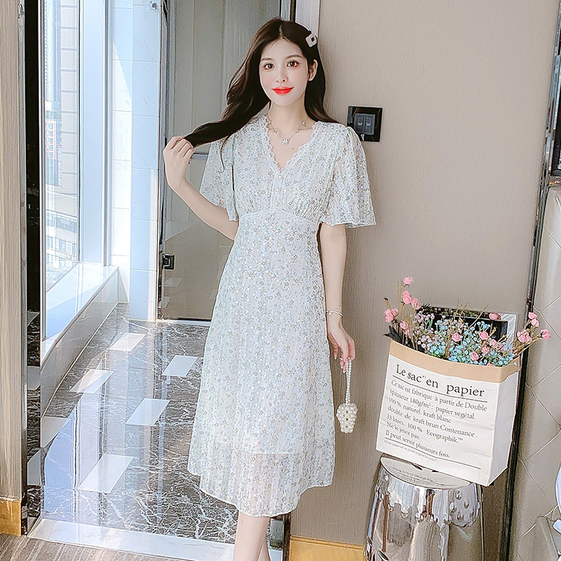 温柔风减龄素雅精致显气质旗袍女