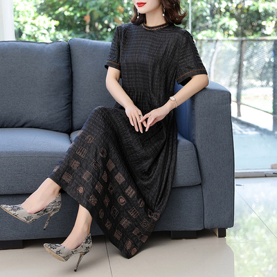 新中式时尚小众大码宽松显瘦裙子