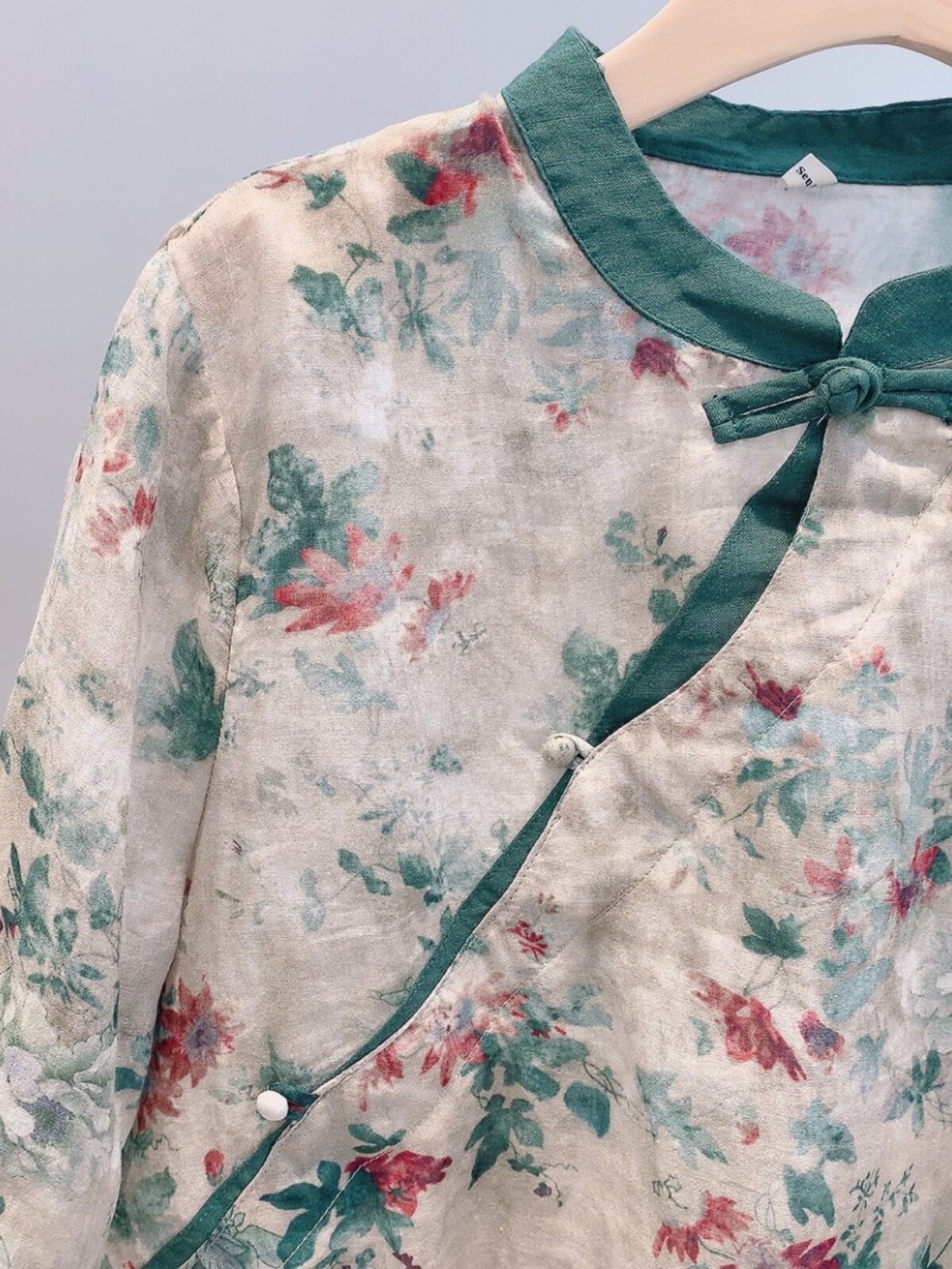 [LOSS OF MONEY PROCESSING] SUMMER FLORAL RETRO SHORT-SLEEVED VERSATILE LINEN TEMPERAMENT LITERARY PLUS-SIZE LOOSE SHIRT TOP