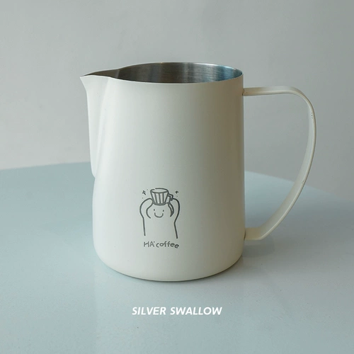 Ha'coffee новичок Tip Coffee Coffee Tank Corki Пирсинг цветочные чашки участки из нержавеющей стали молоко