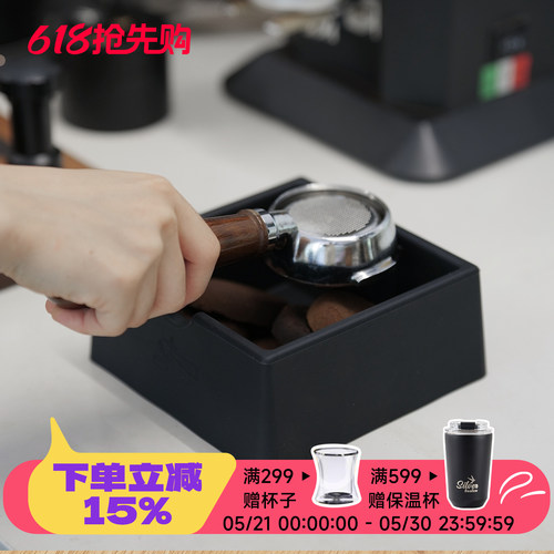 意式咖啡敲渣盒静音硅胶磕渣盒