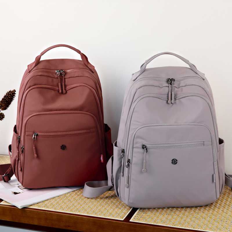 2025新款大容量休闲女士双肩包电脑包牛津布防水旅行背包学生书包