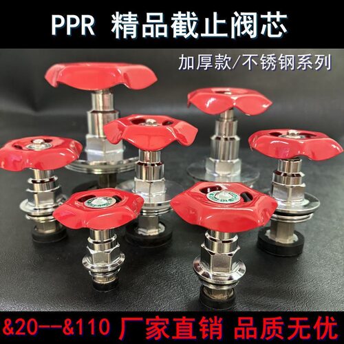 PPR不锈钢阀芯升降式截止阀