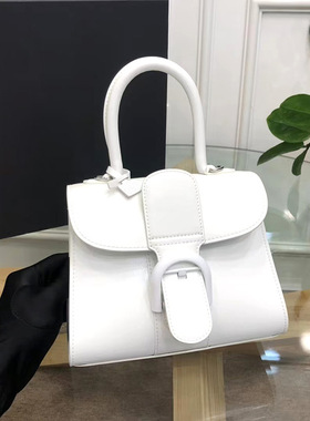 白雪公主包文德尔沃Brillant拼色Box皮马蹄扣斜挎包横款手提女包