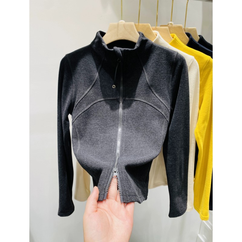 设计感双拉链鱼骨半高领卫衣女2025秋季新款法式时尚修身开衫上衣