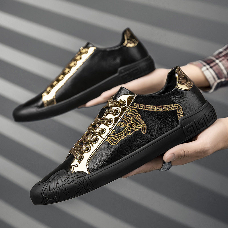 欧洲站潮鞋软底男鞋春夏新款真牛皮潮流休闲板鞋百搭皮鞋小伙鞋子,流行男鞋,单鞋,淘宝优惠券,粉丝福利购,淘宝优惠卷