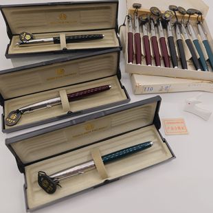 英雄110金笔12k金尖97年原装正品老库存有吊牌原盒收藏书写老钢笔