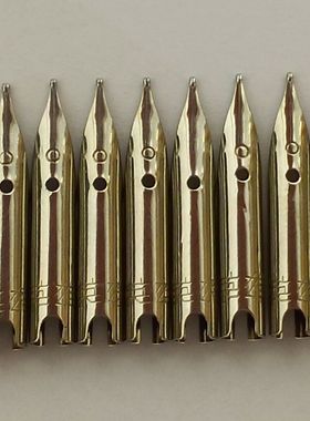 80年代老笔尖配件21.5mm大尖铱尖钢笔配件英雄330 329 331笔尖