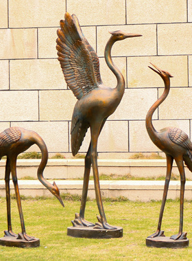 仙鹤房地产会所公园草坪美陈装饰