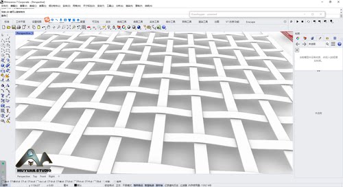 犀牛grasshopper  单边穿插编织体生成插件，牧渊工作室出品