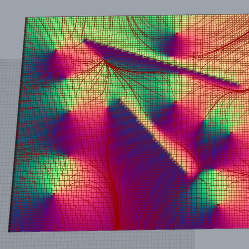 犀牛grasshopper  参数化磁场影响线映射插件，牧渊工作室出品