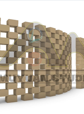 犀牛grasshopper  砖墙生成插件，建模加计量，牧渊工作室出品