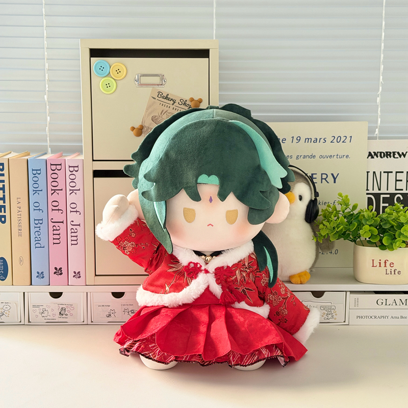 福竹春来娃衣套装四十厘米棉花娃娃坐姿40cm娃衣一番赏玩偶换装服