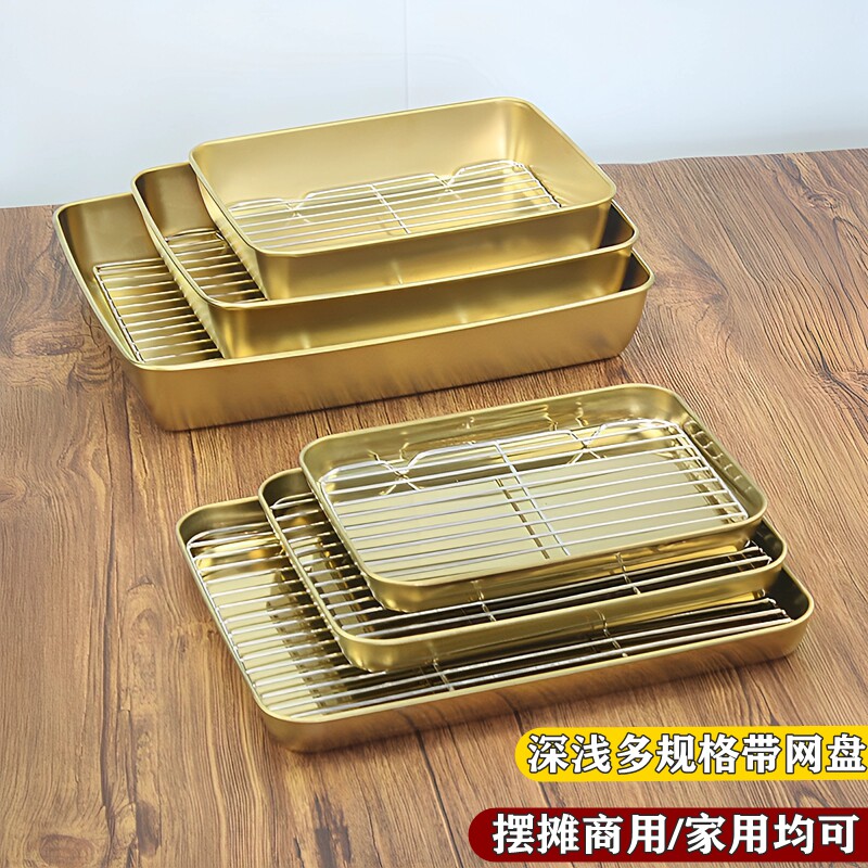 304不锈钢展示盘带网食品级材质图片