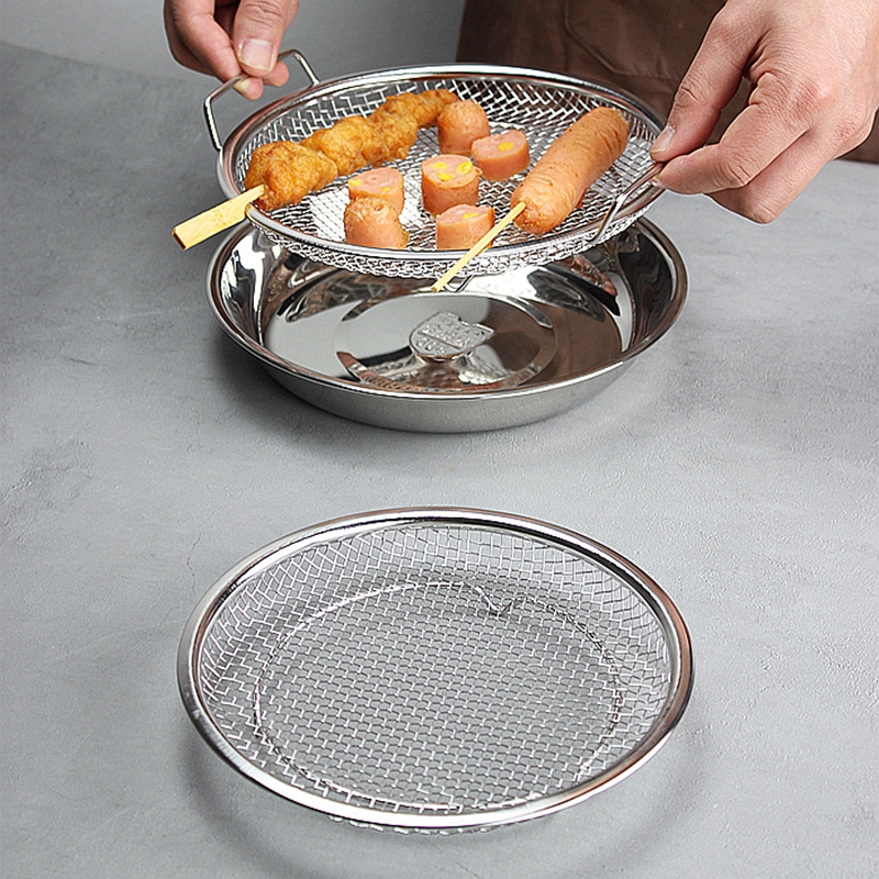 304不锈钢商用滤网沥水沥油神器