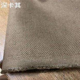 意大利进口厚重结实猫眼亚麻外套裤子沙发面料布结实重垂柔软舒服