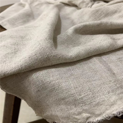 公司定制软垂亲肤石磨砂洗做旧亚麻棉粘舒服透气夏天服装面料