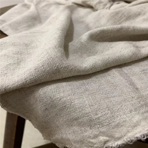 亚麻棉粘夏天服装砂洗做旧特价