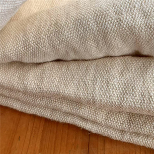 比利时进口重磅级汉麻硬挺亲肤米杏色纯麻沙发套包包抱枕布料