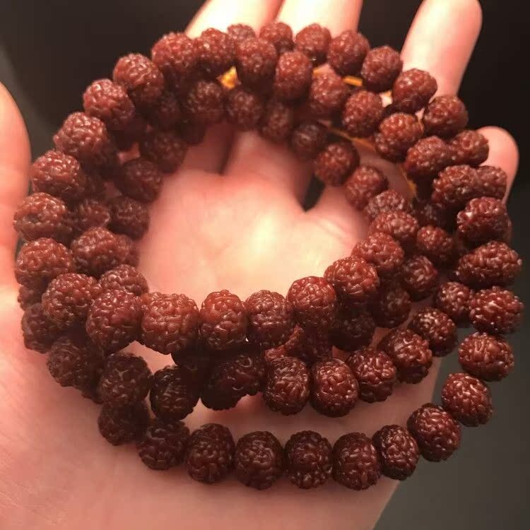 正宗金刚菩提子手串五瓣六瓣机刷包浆玉化男女文玩佛珠手链包邮
