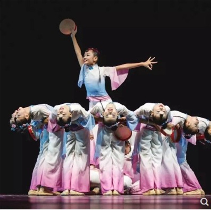 小荷风采月愿绣玉兰香儿童舞蹈演出服幼儿女童秧歌表演服装古典舞