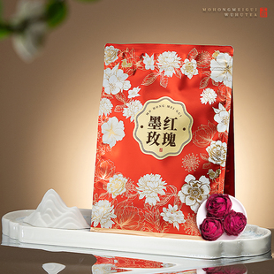 五虎墨红玫瑰官方正品玫瑰花茶袋装花茶冷泡茶养生茶包自己喝