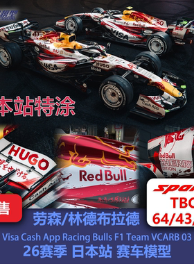 【盲订】劳森/林德布拉德 小红牛VCARB03 日本 F1赛车模型 Spark