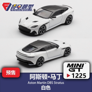 1225 合金汽车模型 Stratus 白色 阿斯顿·马丁DBS MINIGT