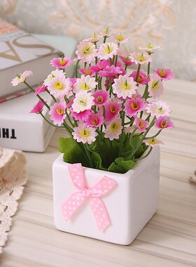 家居饰品仿真花塑料花迷你小摆件