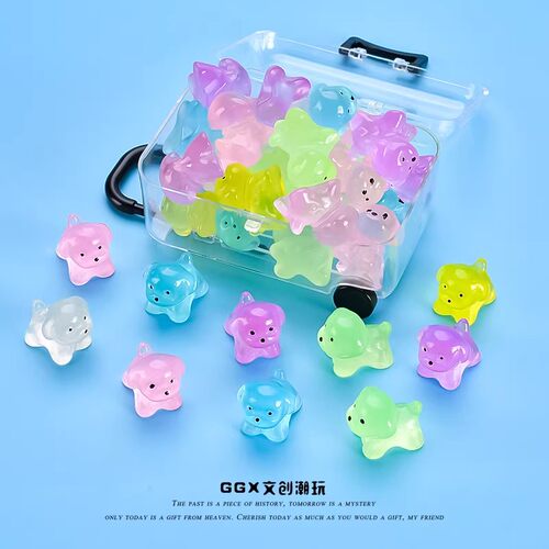 可爱夜光小狗公仔摆件