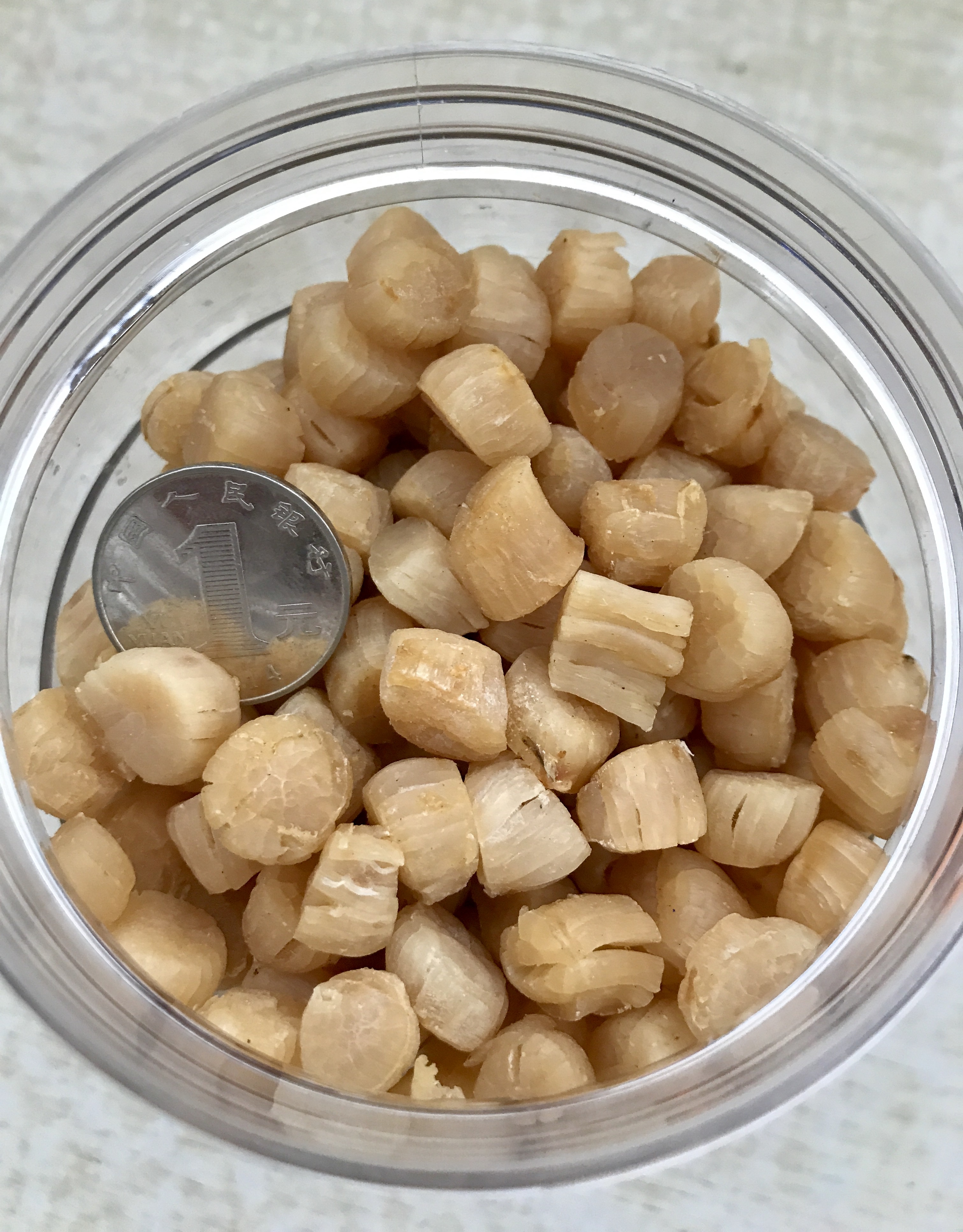 汕尾本港特产潮汕海味野生淡干400头元贝瑶柱小贝扇贝