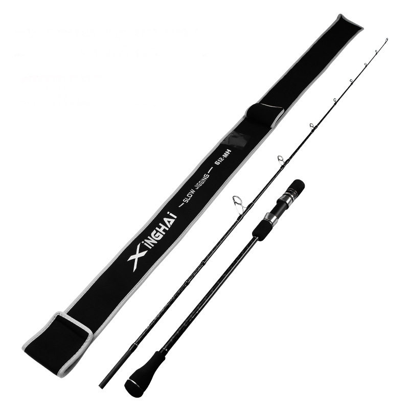 新款碳素轻型铁板慢摇竿一节半1.83米直柄海钓路亚竿船钓海杆