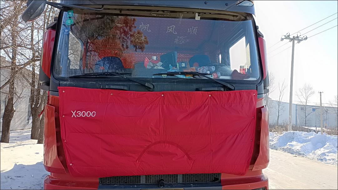 德龙X3000 新m3000/f3000 大货车车头前脸保温被挡风防寒加厚棉被
