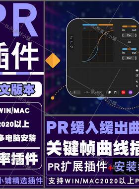PR关键帧曲线缓入缓出运动动画插件 Easify 2 Pro 支持WINMAC2025