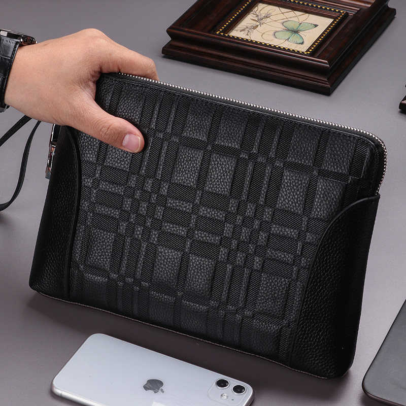 手包男手拿包男士真皮密码锁手抓包男包夹包商务休闲大容量奢侈品